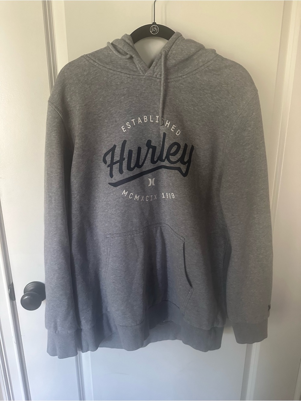 Hurley Gray Hoodie with Logo xl